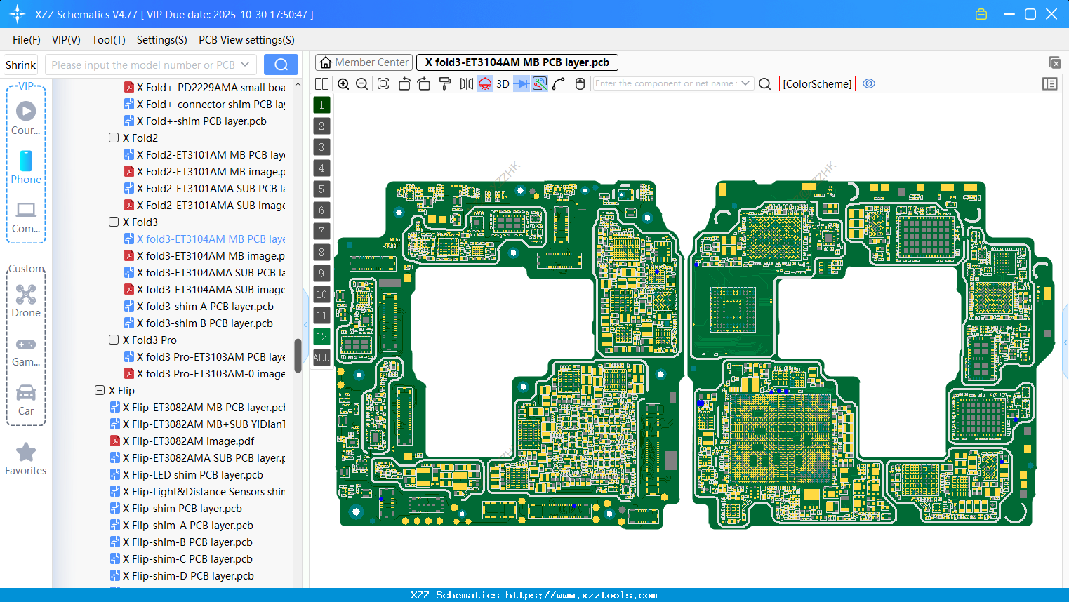 VIVO X Fold3-ET3104AM MB PCB Layer